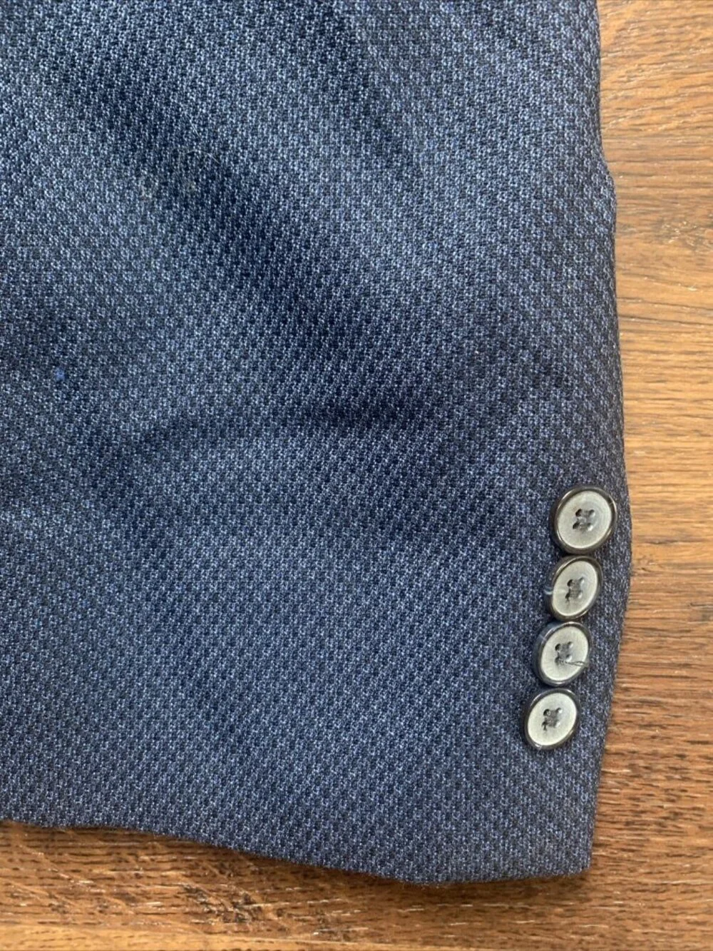 Joseph Abboud  Wool Sport Coat Blue Plaid Blazer Jacket 25